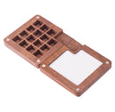 Portable Watercolor Palette, Mini Travel Paint Palette with Clip, Hands free pocket wooden mini-palette