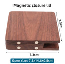 Portable Watercolor Palette, Mini Travel Paint Palette with Clip, Hands free pocket wooden mini-palette