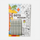 HIMI GOTO Marker Pen set - 7pc With 5 pcs Museum Theme Coloring Pages