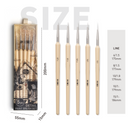 5pcs Artist Detail Paint Brush Set by Himi- high quality Taklon Bristles