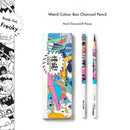 8 pcs Miya Charcoal Pencil (Hard, Med, Soft, Charcoal Stick)