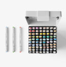 HIMI-CC Alcohol based Art markers Brush & chisel – set of 80 colors