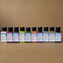 Alpha 6 Alpha flex Paint Set, w/ 10 Basic Colours - Leather and Textile Paint