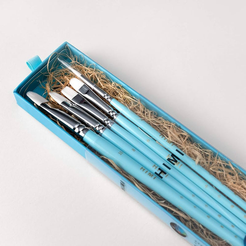 5pcs Artist Painting Brush Set by Himi- high quality Nylon Bristles