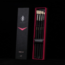 MIYA BLACK KNIGHT PAINT BRUSHES, 11PCS, BLACK