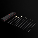 MIYA BLACK KNIGHT PAINT BRUSHES, 11PCS, BLACK