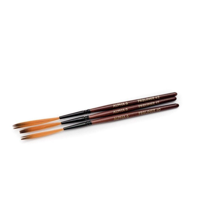 Alpha 6 FR8LINER Brush Set - for outlines and smooth long strokes