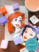 HIMI Gouache 24 Paint Set, 24 Colors x 30ml/1oz with 3 Brushes & Palette, Unique Jelly Cup Design, Non-Toxic, Guache Paint for Canvas Watercolor Paper - Perfect for Beginners, Students, Artists