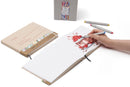HIMI - Marker Pad, 7.6'' x 10”, 25.4cm x 19.3cm, 200GSM, 30 Sheets, HARDCOVER