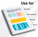 Himi 160gsm 50pcs Painting Gouache Paper Pad Spiral Book For Watercolors, Gouache, Acrylics, Pencils - 🎨Artbyharshi