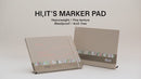 HIMI - Marker Pad, 7.6'' x 10”, 25.4cm x 19.3cm, 200GSM, 30 Sheets, HARDCOVER