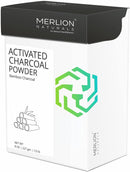 Activated Charcoal Powder by Merlion Naturals | Bamboo Charcoal | 227gm/ 8OZ | 100% Pure and Natural