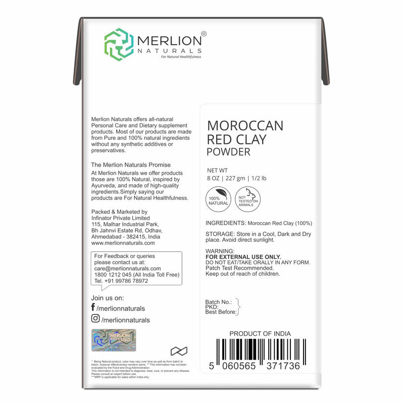 Moroccan Red Clay Rhassoul Clay 227gm